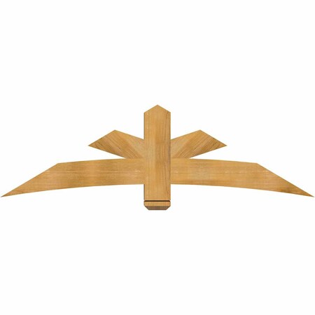 Ekena Millwork Alberta Rough Sawn Timber Gable Bracket, Western Red Cedar, 72"W x 21"H x 6"D x 6"F, 7/12 Pitch GBW072X21X0606ALB00RWR